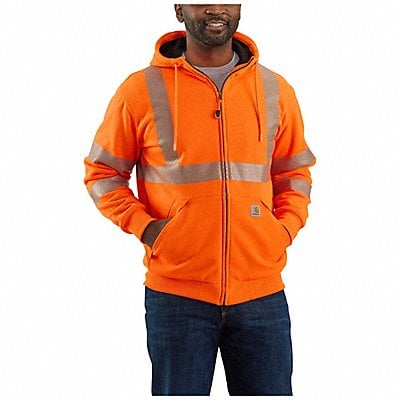 High Visibility Zip Up Sweatshirt 2XL MPN:104988-BOG2XLREG