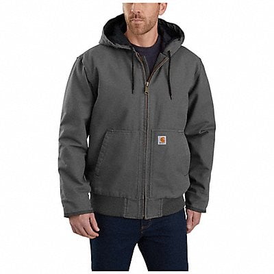 Hooded Jacket Men s Zipper Gray 2XL MPN:104050-GVL2XLTLL