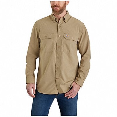 Long Sleeve Lightweight Button Down 2XL MPN:105291-DKH2XLREG