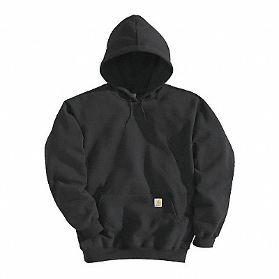 Hooded Sweatshirt Black Cotton/PET XL MPN:K121-BLK XLG REG