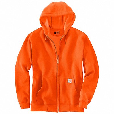 Zip-up Sweatshirt Orange Men s Size XS MPN:K122-BOGXSREG