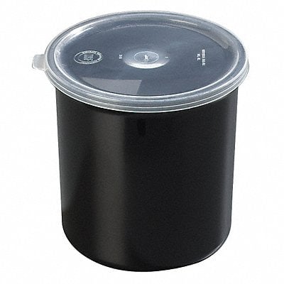 Poly-Tuf Crock w/Lid 1.2 qt. Black PK12 MPN:030103