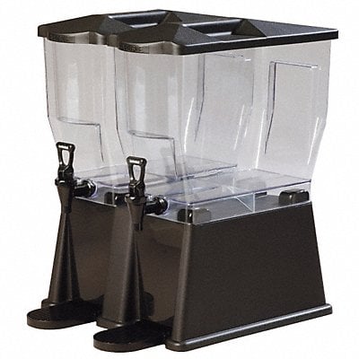 Beverage Dispenser Double 6 Gal Black MPN:1085103