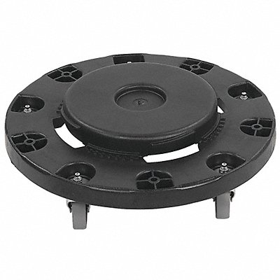 Round Trash Can Dolly w/Casters Blk PK2 MPN:3691003