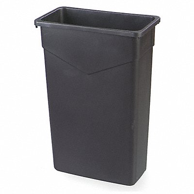 Rectangle Trash Can 23 gal Black PK4 MPN:34202303