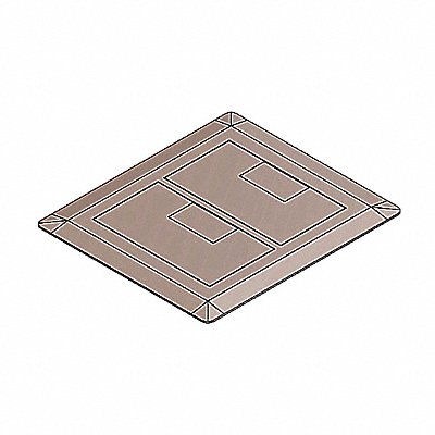 Rectangular Floor Box Cvr 2-Gang Caramel MPN:E9762C