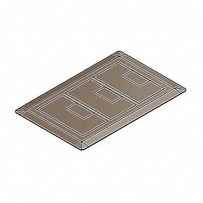 Rectangular Floor Box Cover 3-Gang Brown MPN:E9763B