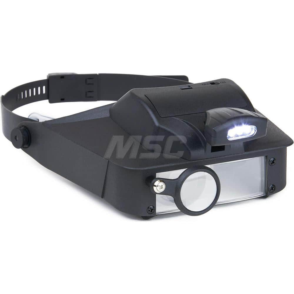 Handheld Magnifiers, Mount Type: Eyeglass Frame, Maximum Magnification: 6x, Number Of Magnification Levels: 4, Lens Shape: Rectangular, Focal Distance: 2 in MPN:LV-10