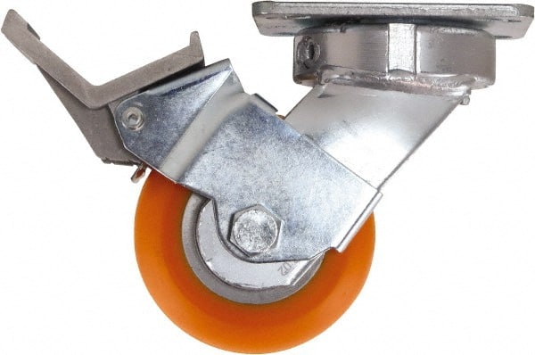 Swivel Top Plate Caster: Polyurethane, 4