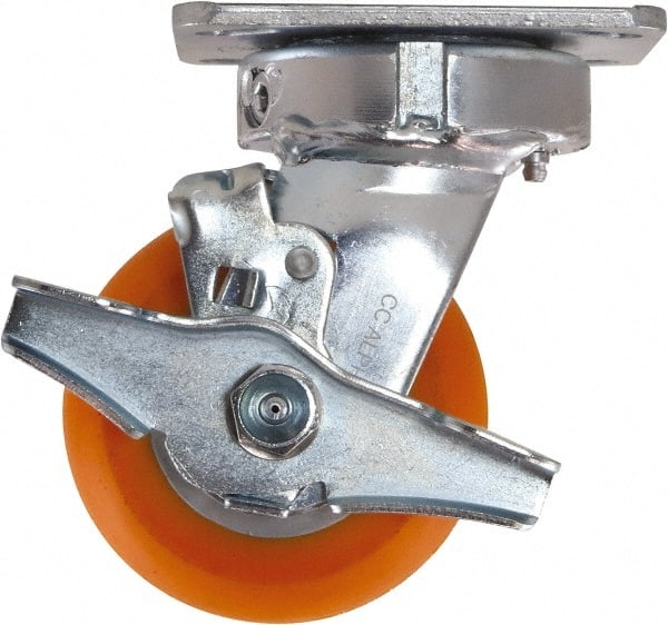 Swivel Top Plate Caster: Polyurethane, 4