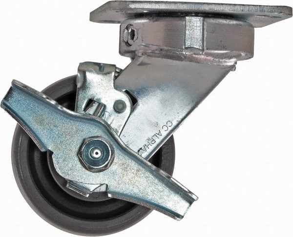 Swivel Top Plate Caster: Nylon, 4