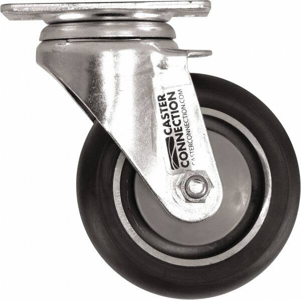 Swivel Top Plate Caster: Polyurethane, 4