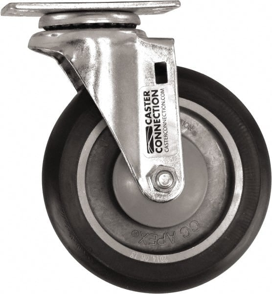 Swivel Top Plate Caster: Polyurethane, 5