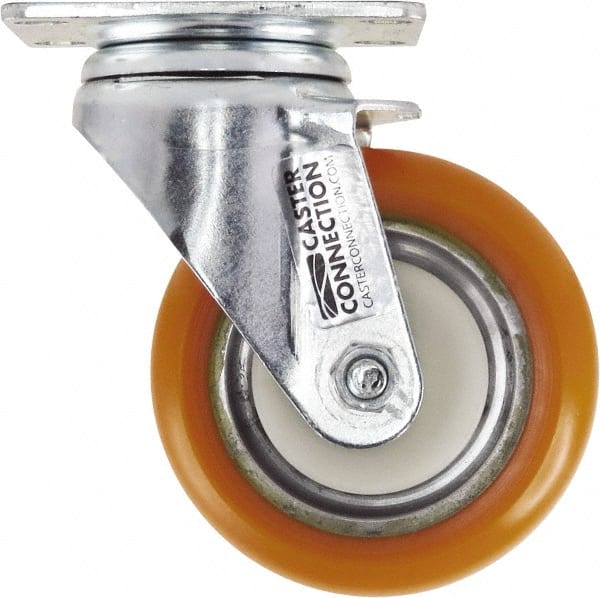 Swivel Top Plate Caster: Polyurethane, 4