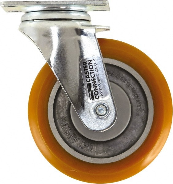 Swivel Top Plate Caster: Polyurethane, 5