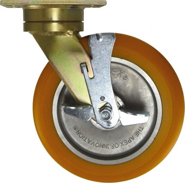 Swivel Top Plate Caster: Polyurethane, 10