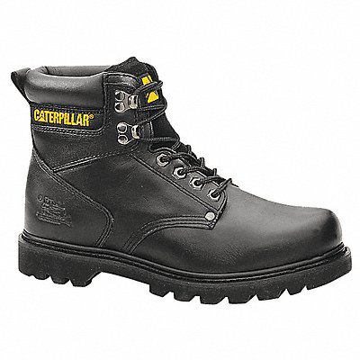 Work Boots Plain 9.5 M Lace Up Black PR MPN:P70043