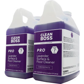 CleanBoss Pro Surface & Floor Cleaner Concentrate Lavender 1/2 Gallon Bottle 4/Case 12058899