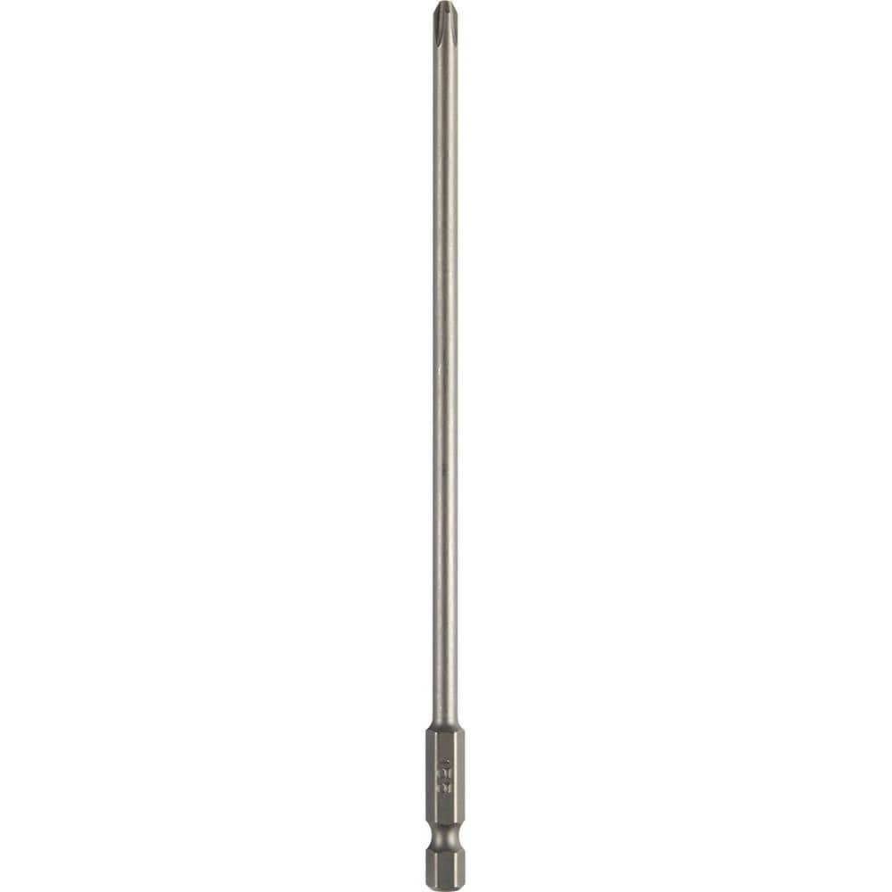 Phillips Screwdriver Bits, Point Size: #2 , Drive Size: 1/4in (Inch), Overall Length (Inch): 6-1/8 , Material: Steel , Insulated: No  MPN:191V02-0