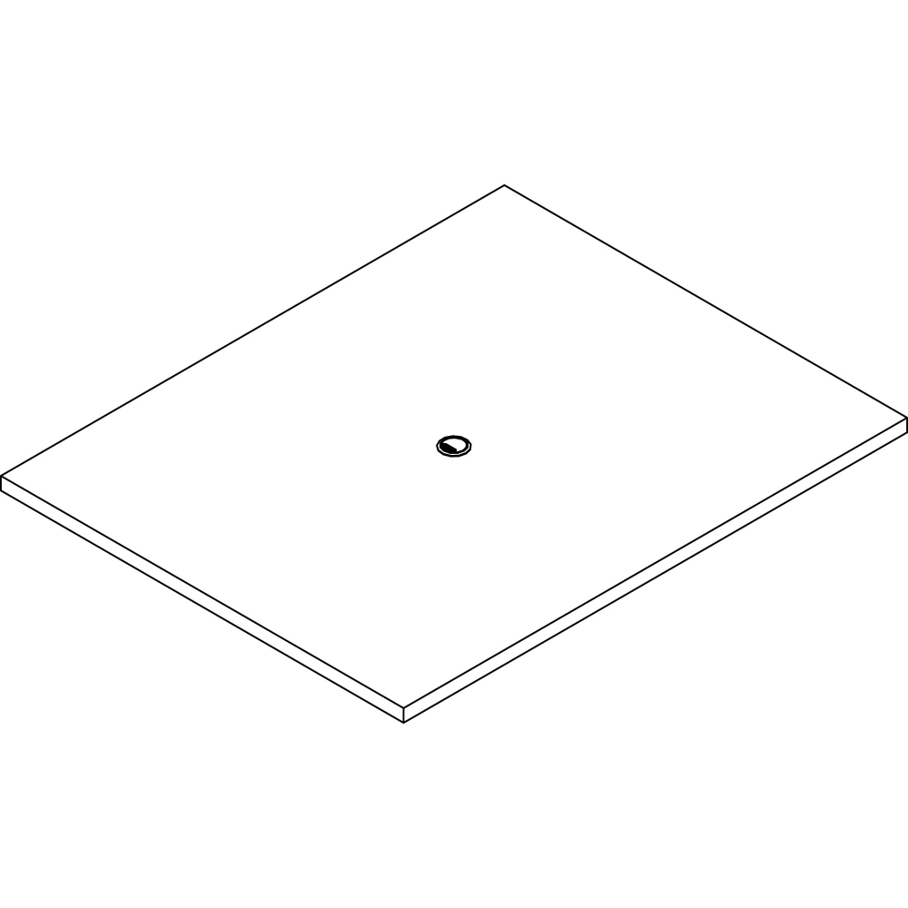 Lorell Prominence 2.0 Rectangular Conference Tabletop - 60in x 48in , 1.5in Top, 0.1in Edge - Material: Particleboard - Finish: Gray Elm MPN:PRC4860GE