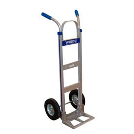 Wesco® Cobra-Lite Aluminum Hand Truck 220327 Double Handle Semi-Pneumatic 220327