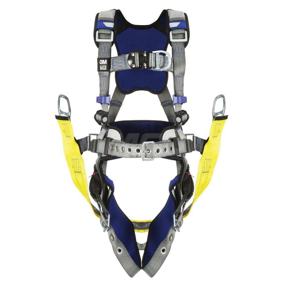 Fall Protection Harnesses: 420 Lb, Comfort Oil & Gas Style, Size Medium, For Climbing & Suspension, Back & Hips MPN:7012817856