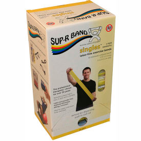 Sup-R Band® Latex Free Exercise Band 5' Strips Yellow 30 Strips/Box 10-6371