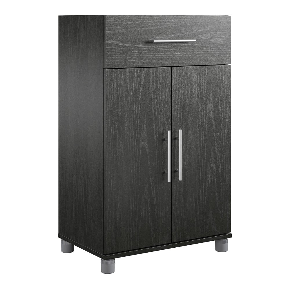 Ameriwood Home Camberly 2-Door/1-Drawer 24inW Base Cabinet, Black MPN:6945335COM