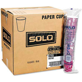 SOLO® Bistro Design Hot Drink Cups Paper 10 oz. 1000/Carton 370SI-0041