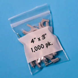 Reclosable Poly Bags W/ Write On Label 3