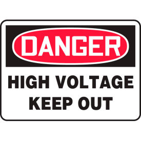 Accuform MELC128VS Danger Sign High Voltage Keep Out 14