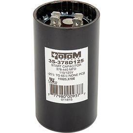 Rotom 378B 378-440MFD 125V Start Capacitor Round 378B