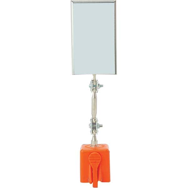 Inspection Mirror: Rectangular, Glass Mirror MPN:MX