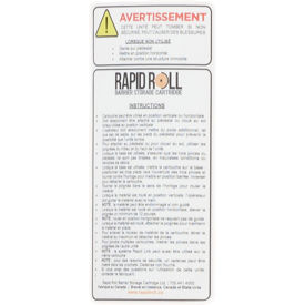 Ideal Warehouse RapidRoll™ English Warning Label 70-7006 70-7006