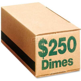 PM Company SecurIT® Coin Box 61010 250 Dimes Capacity 50/Pk 61010