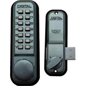 Lockey Digital Door Lock 2200 Surface/Rim Mount Satin Chrome 2200SC