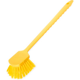 Carlisle Sparta 20 in. Utility Scrub Brush with Polyester Bristles Yellow - Pkg Qty 6 40501EC04