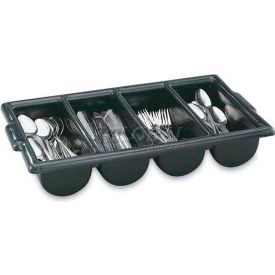 Vollrath® Traex Cutlery Box 52653 Polyethylene Black - Pkg Qty 12 52653