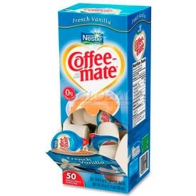 Coffee mate® Non-Dairy Liquid Creamer Singles French Vanilla 0.375 oz. 50/Box NES35170BX