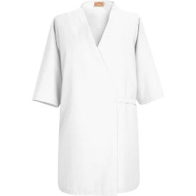 Red Kap® Collarless Butcher Wrap W/o Pockets White Polyester/Combed Cotton 4XL WP18WHRG4XL