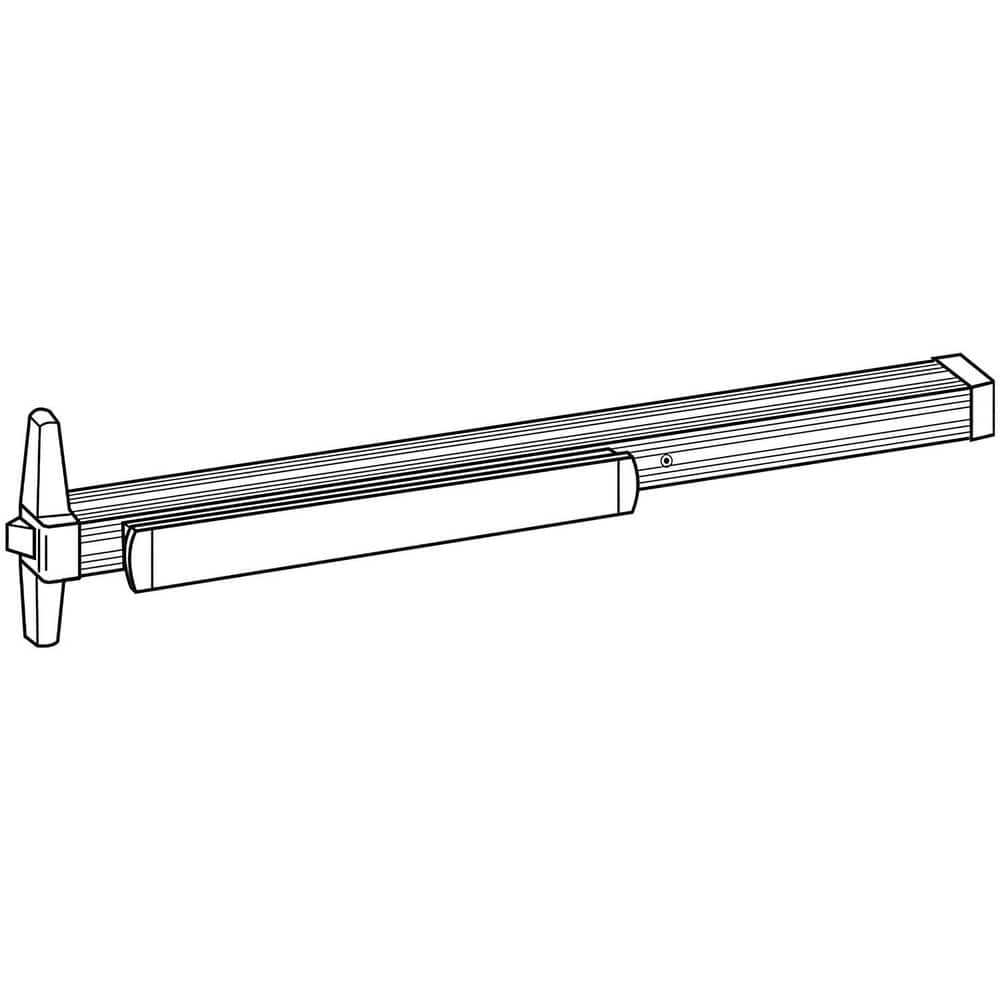 Push Bars, Material: Metal , Locking Type: Exit Device Only , Finish/Coating: Black Anodized Aluminum , Maximum Door Width: 3ft , Minimum Door Width: 2.33ft  MPN:33AEO 3 315