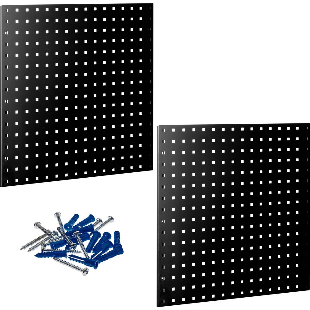 Peg Boards, Board Type: Pegboard Storage Board , Width (Inch): 24 , Mount Type: Wall , Height (Inch): 24 , Number of Panels: 2  MPN:LB1-BK