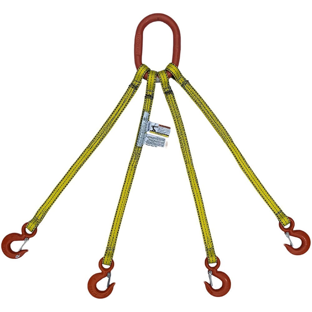 Web Slings, Sling Type: Bridle, Type 10 , Sling Material: Polyester , Sling Length (Feet): 3 , Sling Width (Inch): 2 , Number of Legs: 4  MPN:QOSEE292X3PI