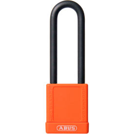 ABUS 74HB/40-75 Keyed Different Lockout Padlock Non-Conductive 3-Inch Shackle Orange 09843 - Pkg Qty 8 09843
