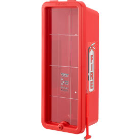 GoVets™ Plastic Fire Extinguisher Cabinet Fits 10 lbs. Red 649641