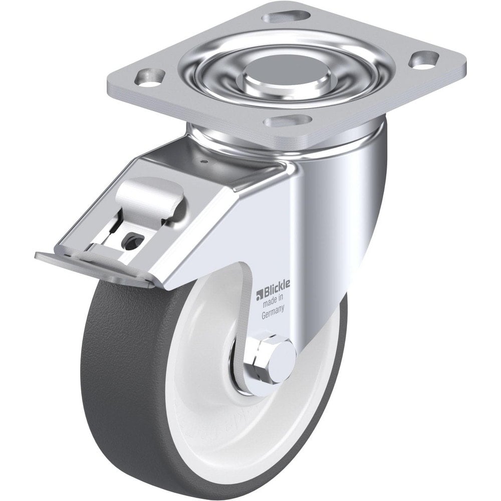 Top Plate Casters, Mount Type: Plate , Number of Wheels: 1.000 , Wheel Diameter (Inch): 8 , Wheel Material: Synthetic , Wheel Width (Inch): 2  MPN:910333