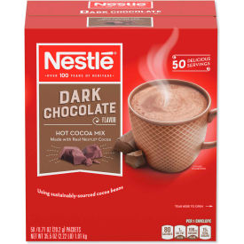 Nestlé® Hot Cocoa Mix Dark Chocolate 0.71 oz 50/Box 70060