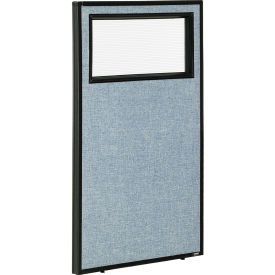 Interion® Office Partition Panel with Partial Window 24-1/4