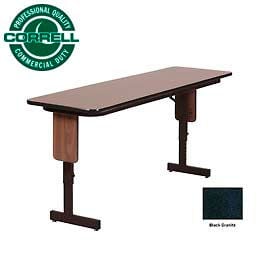 Correll Folding Seminar Table - Adjustable Height - 18