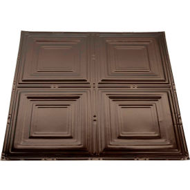 Great Lakes Tin Syracuse 2' X 2' Nail-up Tin Ceiling Tile in Bronze Burst - T50-06 T50-06